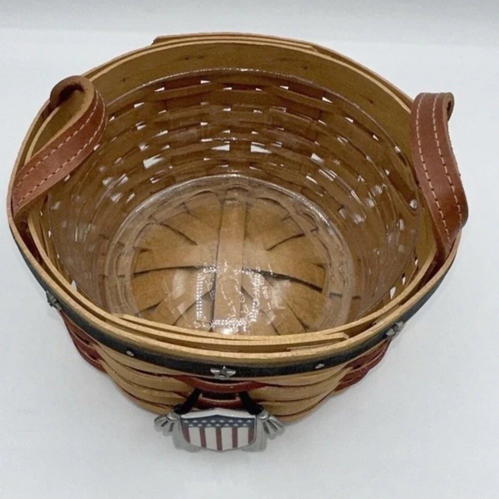 Longaberger 2004 Proudly‎ USA Little Star Basket Patriotic Shield Protector